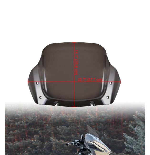 14" Windscreen Street Glide 2023-2024 CVO ST Tea Color - Image 4