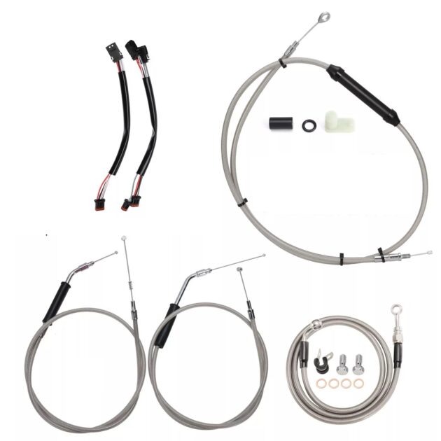 14" Rise Bar Sportster XL1200 883 Cable Kit 2014-Up Models Non ABS