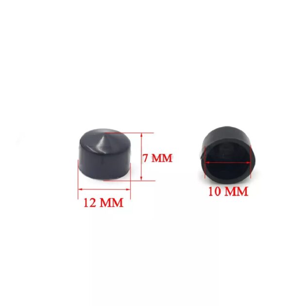 04-15 Sportster Engine Bolt Toppers Black ABS Plastic - Image 2