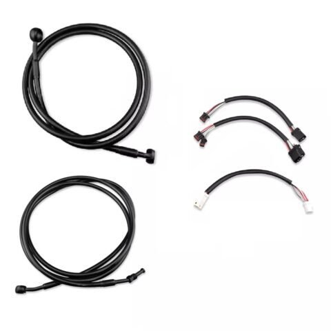 14-16" Rise Handlebar Cable Kit 17-20 Harley Touring Black
