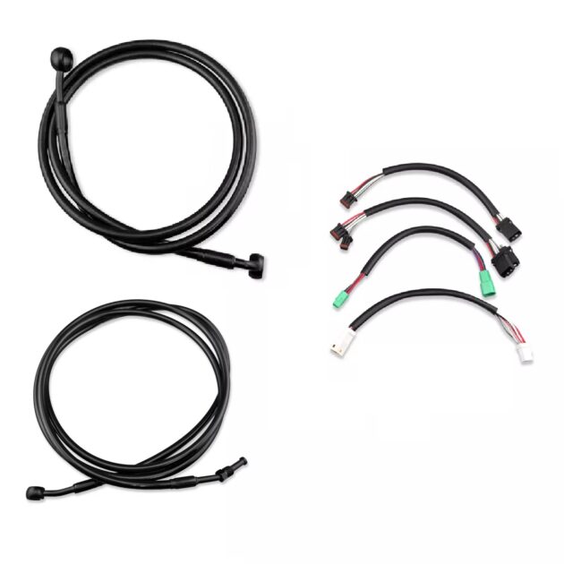 14" Rise Handlebar Cable Kit 14-16 Harley Touring Black