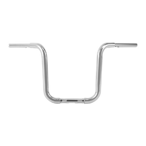 10-12-14" Rise Wide Straight Bar Ape Bar 1.25" Diameter Tube Chrome