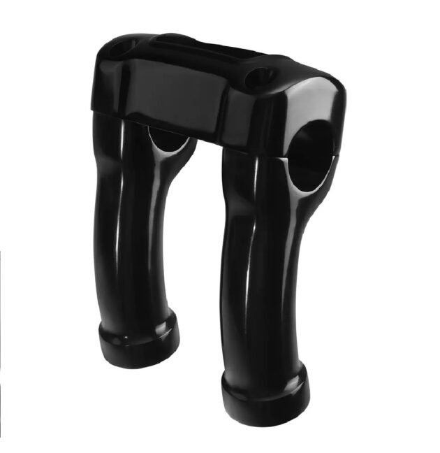 4" Softail M8 Black Handlebar Riser 1.25" Base Mounting - Image 6