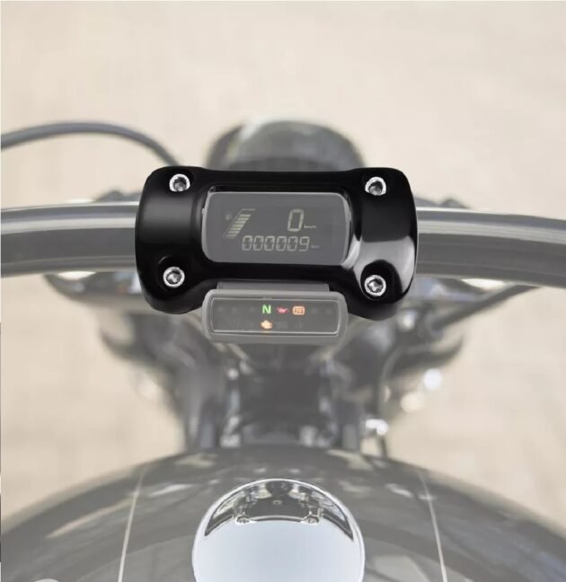 4" Softail M8 Black Handlebar Riser 1.25" Base Mounting - Image 5