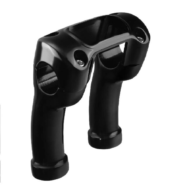 4" Softail M8 Black Handlebar Riser 1.25" Base Mounting