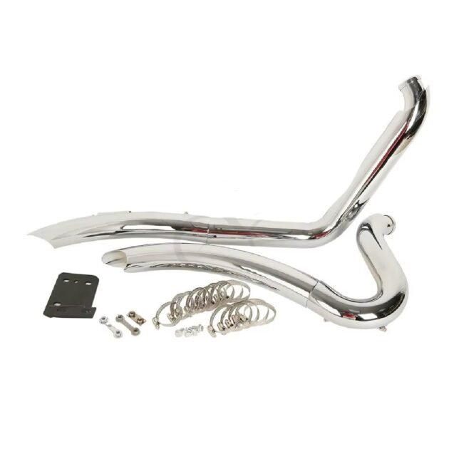 01-17 Softail Drag Pipe Exhaust Chrome - Image 2