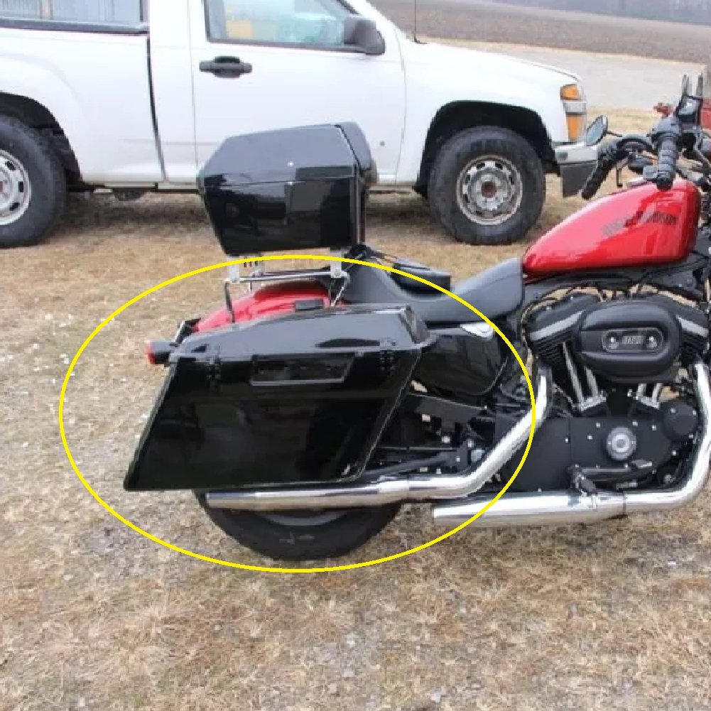 04-13 Sportster Hard Saddlebag Conversion Bracket Kit - Image 3