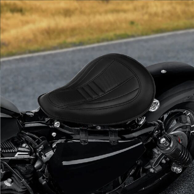 04-Up Sportster Solo Spring Seat Black - Image 2