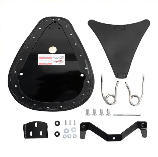 04-Up Sportster Solo Spring Seat Black - Image 3