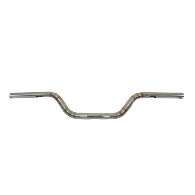 1" Diameter Stainless Tube Handlebar 5" Rise For Harley