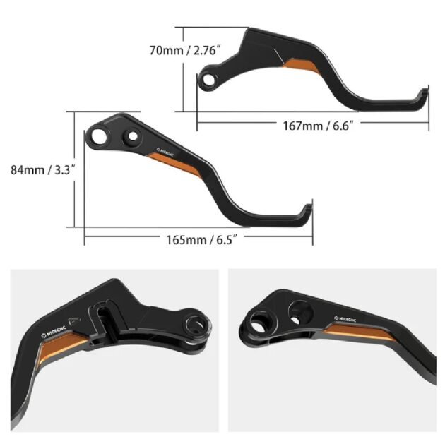 Sportster S Pan America Nightster Short Brake Clutch Levers - Image 3