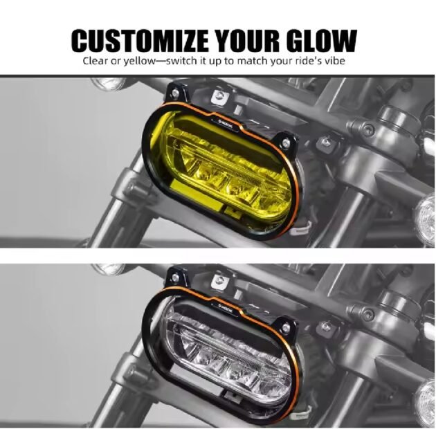 21-24 Sportster S Headlight Grill Lens Amber + White PC - Image 2