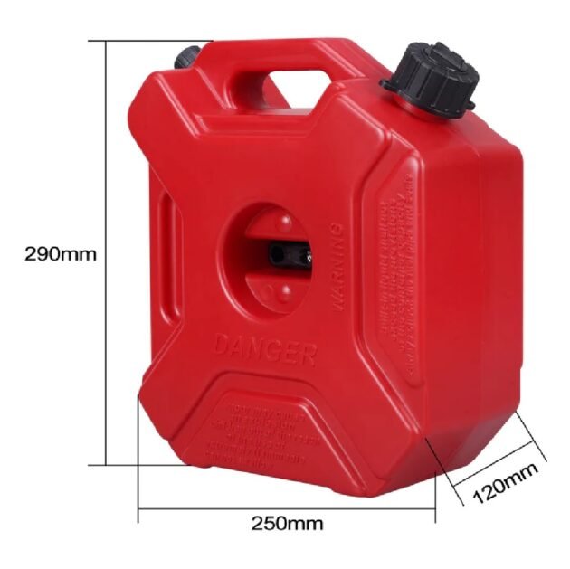 5Litre Universal Portable Gas Fuel Tank Jerry Can Tank Oil Containers - Image 4