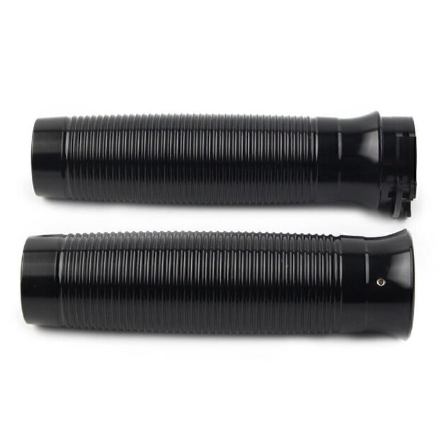 Harley CNC Throttle Grips Black - Image 2
