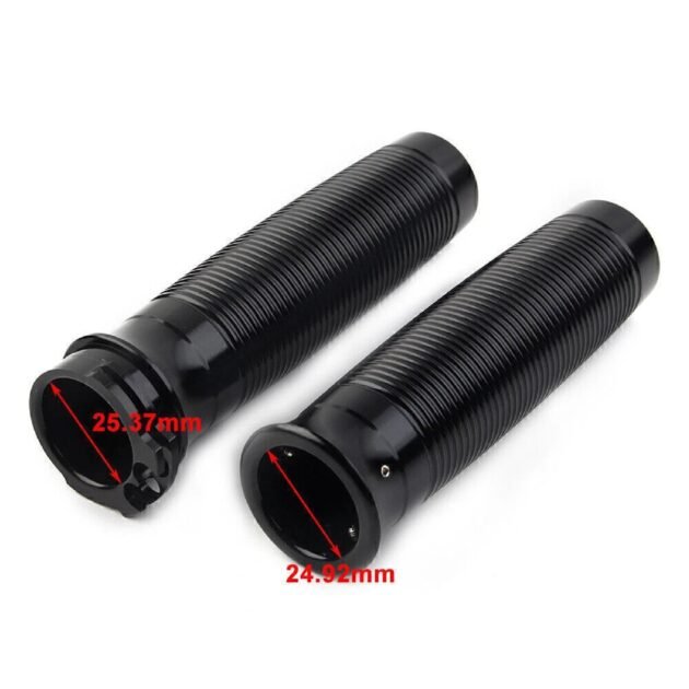 Harley CNC Throttle Grips Black - Image 5