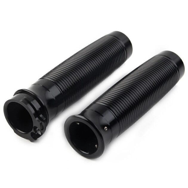 Harley CNC Throttle Grips Black