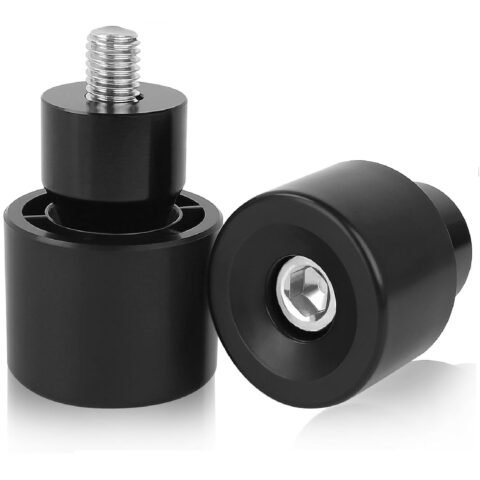 Club Style Saddlebag Guard Engine Guard End Tip Wheels Black