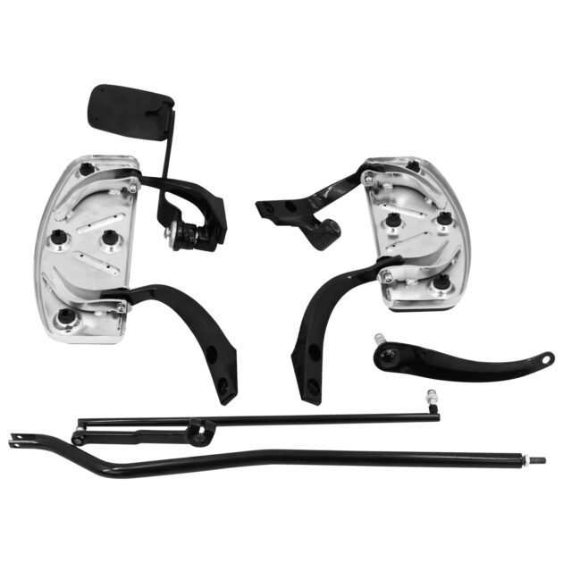 06-17 Harley Dyna Foot Control Floorboard Kit Black - Image 3