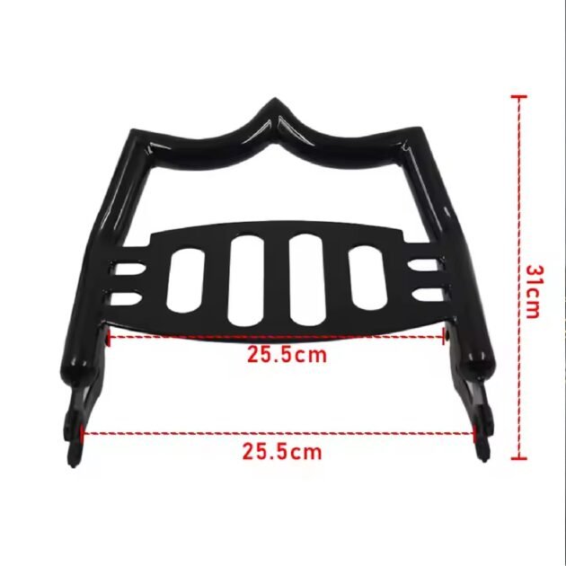 09-25 Black Havoc Luggage Rack Harley Street Road Glide Road King - Image 3