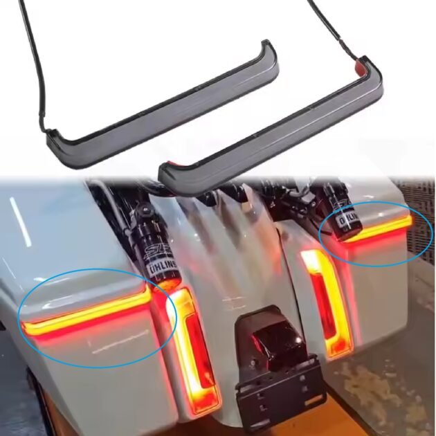 23.5-24 Street Glide Road Glide ST CVO Tracer Saddlebag Running Brake Signal Indicator - Image 2