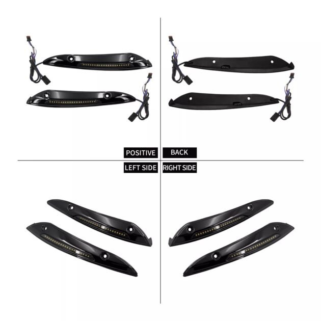 15-23 Road Glide Windshield Trim with DRL Turn Signal Indicator LED - Image 2