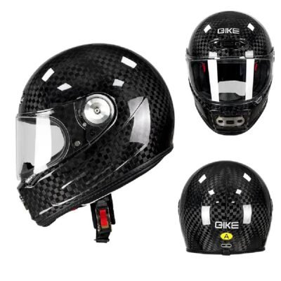 Carbon Fiber Full Face Classic Helmet Light Weight