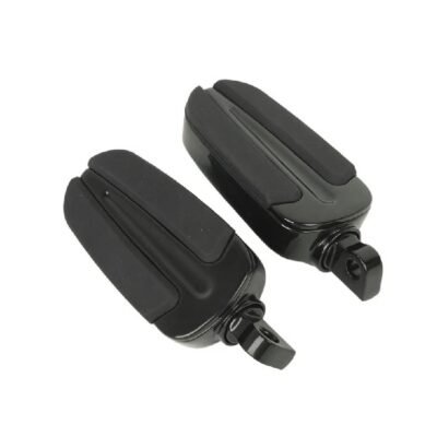 Slipstream Style Black Male Mount FootPegs For Harley