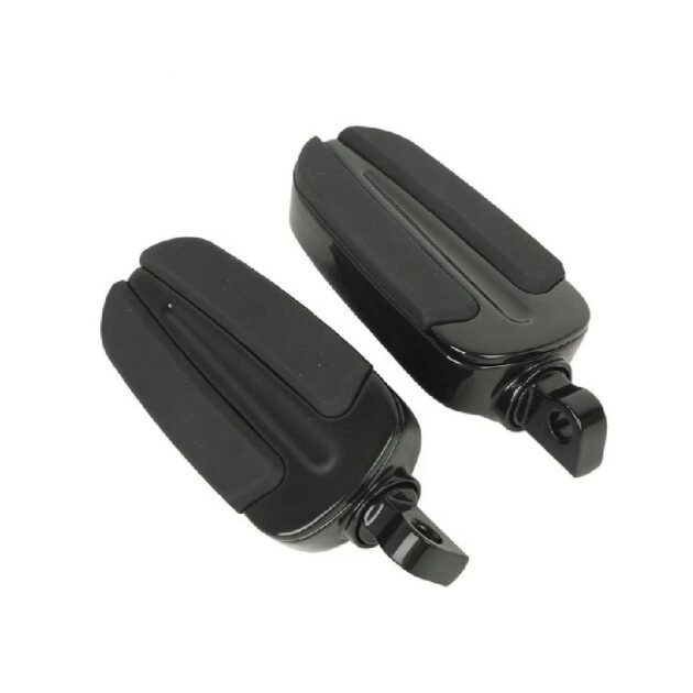 Slipstream Style Black Male Mount FootPegs For Harley
