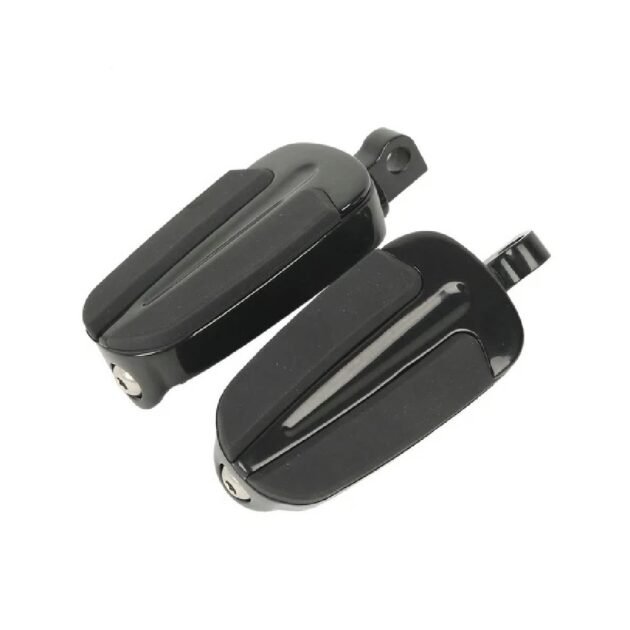 Slipstream Style Black Male Mount FootPegs For Harley - Image 2