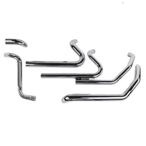 09-16 Touring Independent Header True Dual Exhaust Chrome for Harley Touring