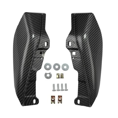 09-16 Touring Harley Mid Frame Engine Heat Deflector Hydro Paint Carbon
