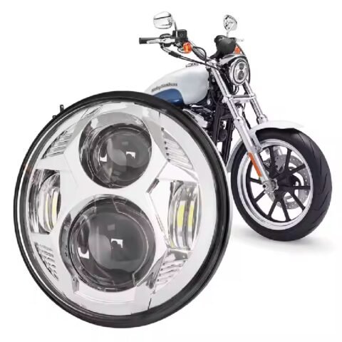 51W 5.75″ LED Headlight Harley Sportster Dyna Indian Motorcycles