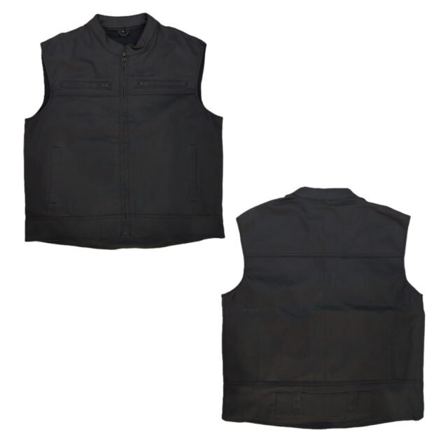 Men's Biker Denim Riding Casual Vest - Image 5
