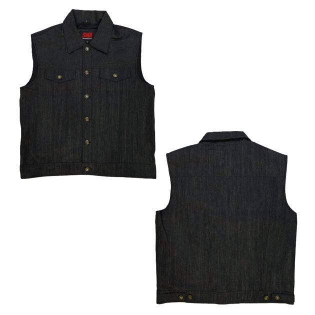 Men's Biker Denim Riding Casual Vest - Image 4