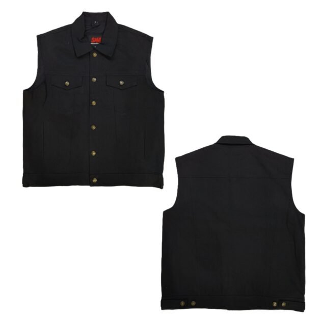 Men's Biker Denim Riding Casual Vest - Image 2