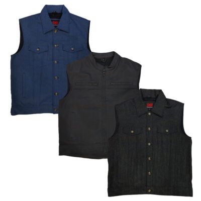 Men's Biker Denim Riding Casual Vest