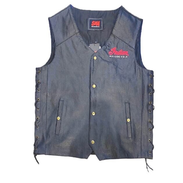 Indian Men & Women Real Leather Classic Vintage & Club Style Vest - Image 4