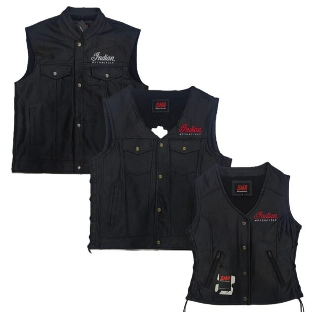 Indian Men & Women Real Leather Classic Vintage & Club Style Vest