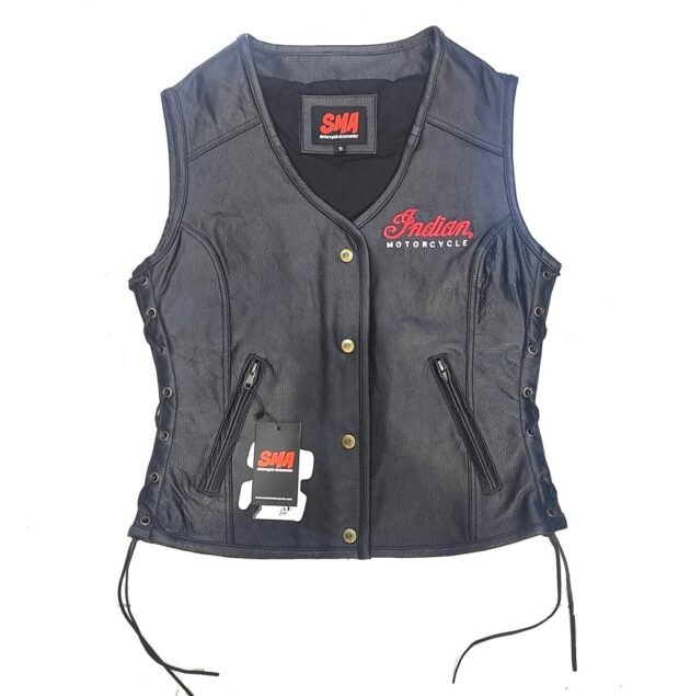 Indian Men & Women Real Leather Classic Vintage & Club Style Vest - Image 2