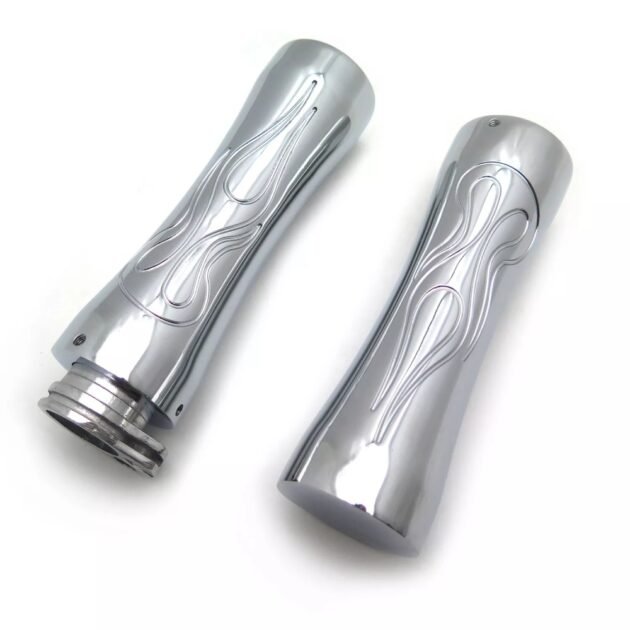 Harley Flame CNC Throttle Grips - Image 2