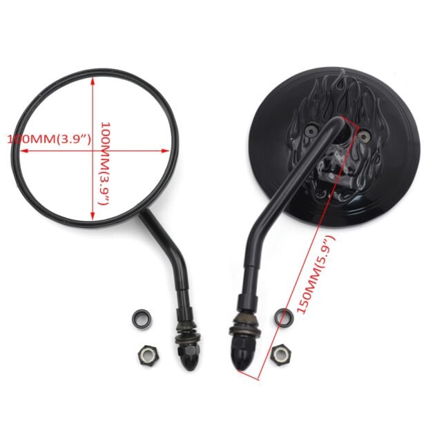 Mirrors Flame Short Stem Black - Image 4