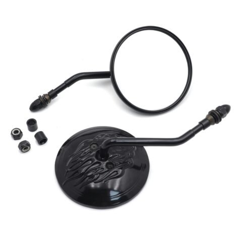 Mirrors Flame Short Stem Black