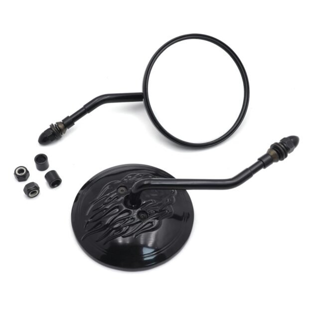 Mirrors Flame Short Stem Black