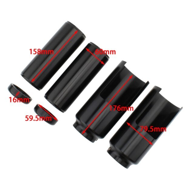 Softail M8 Streetbob Low Rider Standard Fork Cover CNC Anodized Black - Image 2
