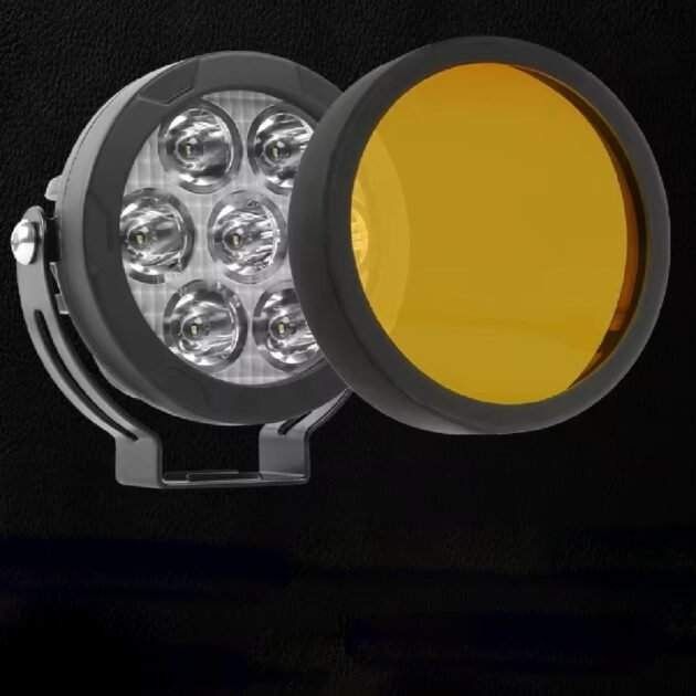 70W Motorcycle External Spot Light With Flashing/Strobe Universal Fitment - Image 2