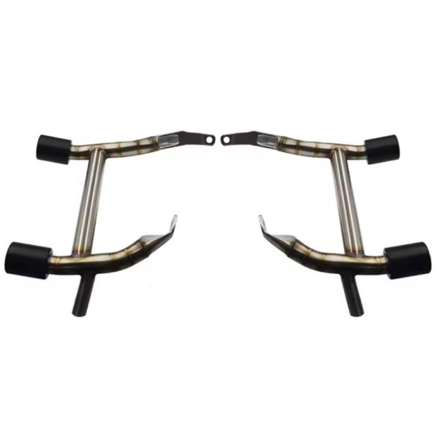 14-25 Touring Brushed Stainless Steel Club Style Saddlebag Guard