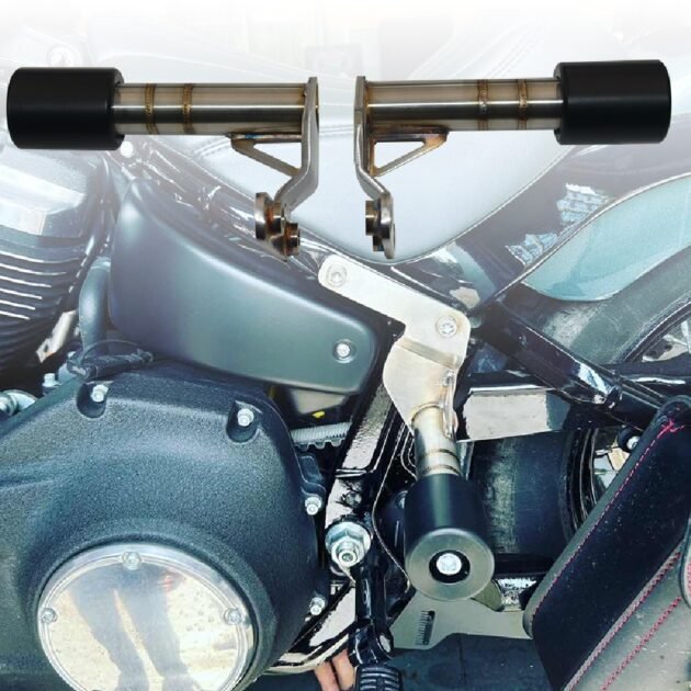 18-Up Softail M8 Brushed Stainless Steel Club Guard - Image 3