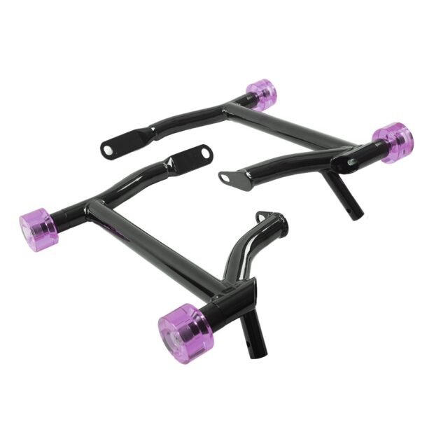 60mm Performance Saddlebag Engine Guard Wheelie Wheels Tip Neon Colors - Image 7