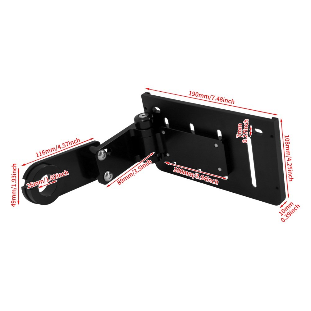 18-Up Softail Fatboy Breakout Side Mount Plate Foldable - Image 3