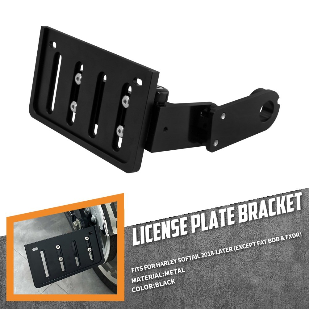 18-Up Softail Fatboy Breakout Side Mount Plate Foldable